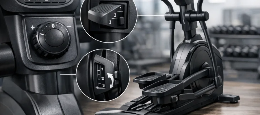 Crosstrainer Widerstand, Schrittweite und Neigung optimal einstellen