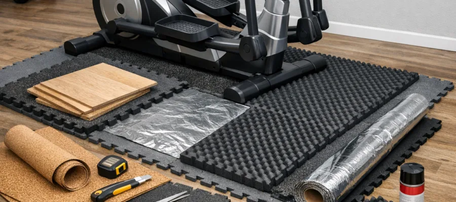 Crosstrainer leiser machen: Schalldaemmende Unterlage selbst herstellen