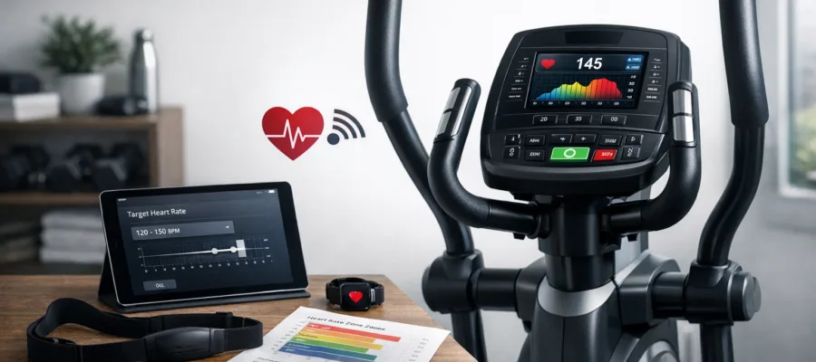 Crosstrainer pulsgesteuertes Training einrichten und nutzen