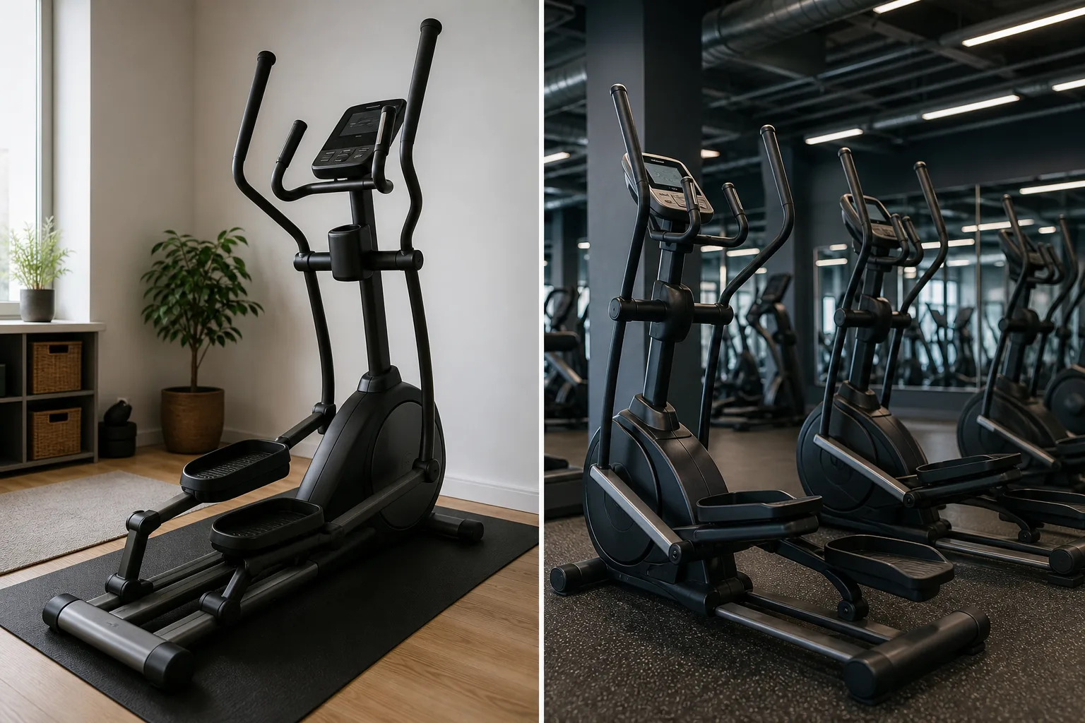Crosstrainer Reinigungshaeufigkeit fuer Zuhause vs. Fitnessstudio