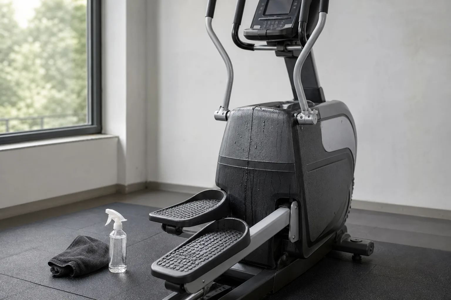 Crosstrainer Schweiss- und Geruchsentfernung nach dem Training