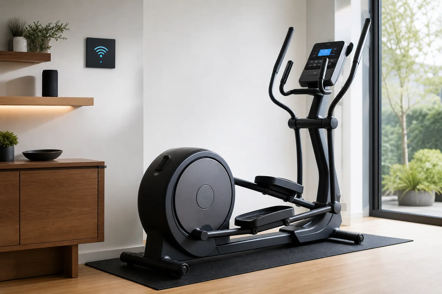 Smart-Home-Integration und Apps beim Crosstrainer-Kauf pruefen