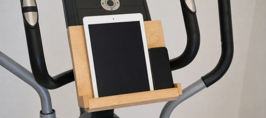 Crosstrainer Zubehoer selber machen: Tablet- und Smartphone-Halter